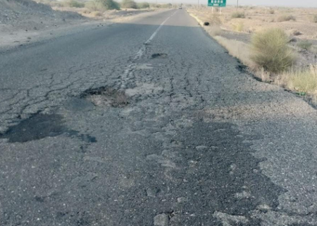 وضعیت خطرناک جاده رودان به بخش رودخانه