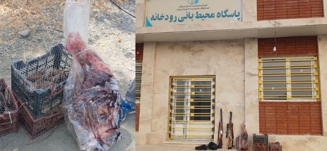 دستگیری متخلف شکار و صید در بخش رودخانه رودان