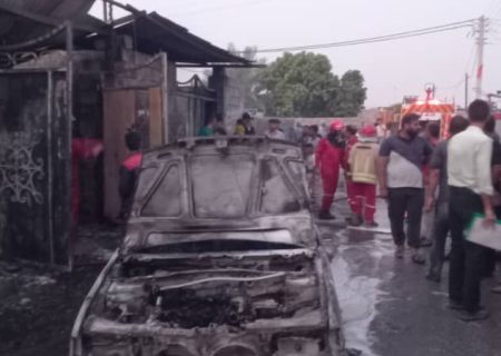 فیلم| آتش‌سوزی مهیب در بندمیر رودان
