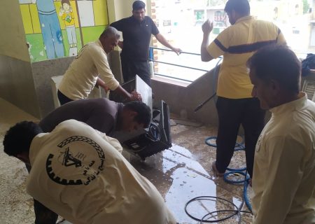 جهادگران رودانی مدارس را برای استقبال از دانش‌آموزان آماده کردند