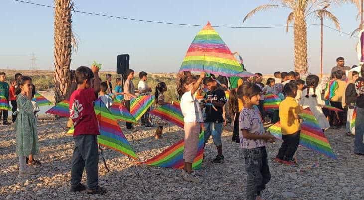 بادبادک‌ها شادی را به آسمان زیارتعلی رودخانه بردند