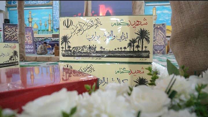 پیکر مطهر ۲شهید خوش‌نام فاطمی در معراج شهدای رودان