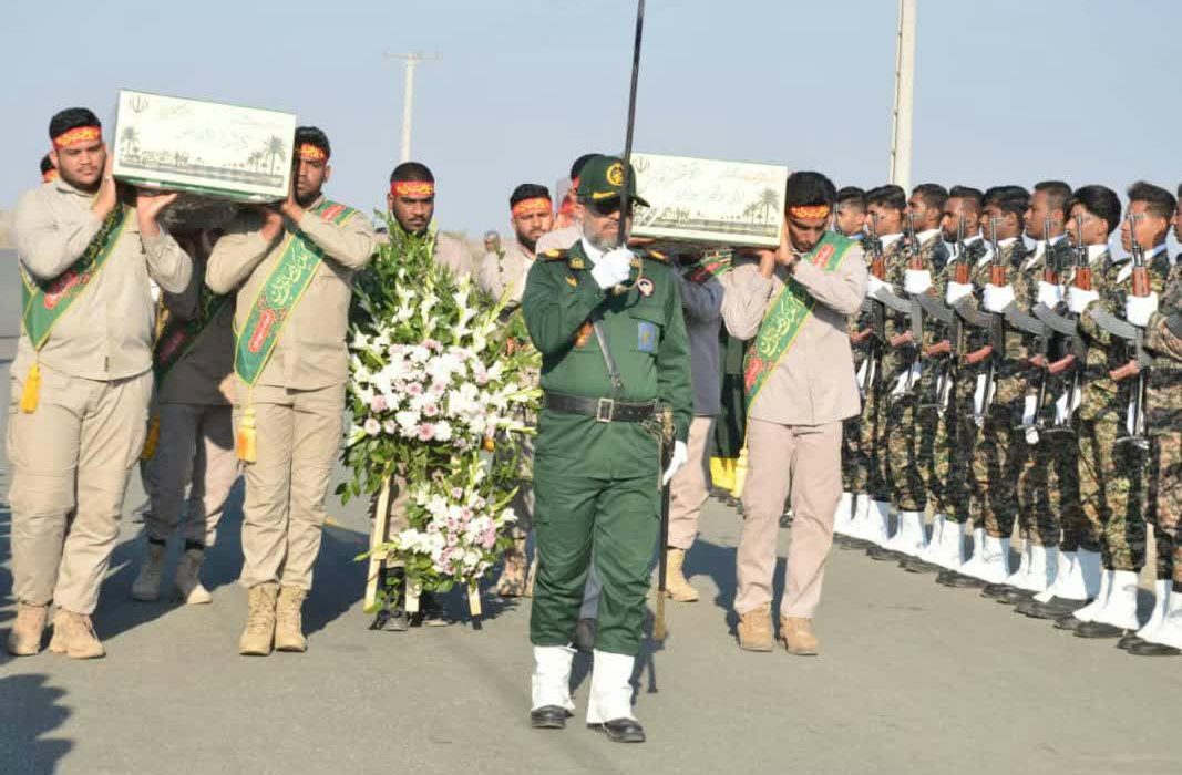 تشییع و تدفین پیکر مطهر شهید خوش‌نام فاطمی در روستای ده‌نو رودان