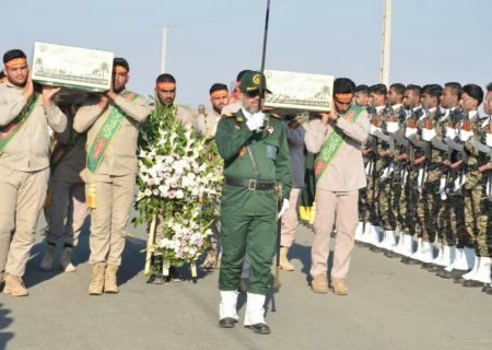 تشییع و تدفین پیکر مطهر شهید خوش‌نام فاطمی در روستای ده‌نو رودان
