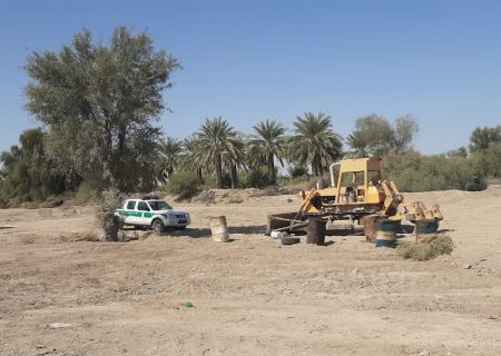 رفع تصرف ۵ هکتار از اراضی ملی بخش رودخانه