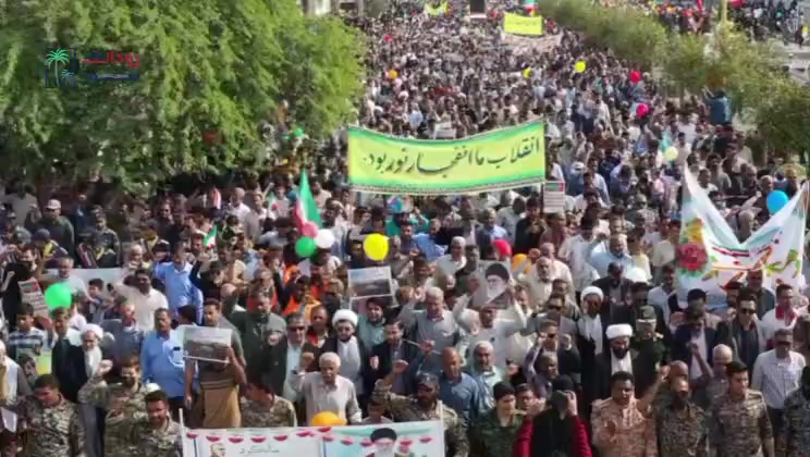 حماسه حضور مردم رودان در راهپیمایی باشکوه ۲۲ بهمن؛ تجلی وحدت ملی و اقتدار انقلاب