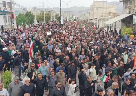 مردم رودان روز قدس حماسی ساختند