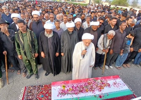 تشییع پیکر شهید امیر ناصری دهبارزی در رودان