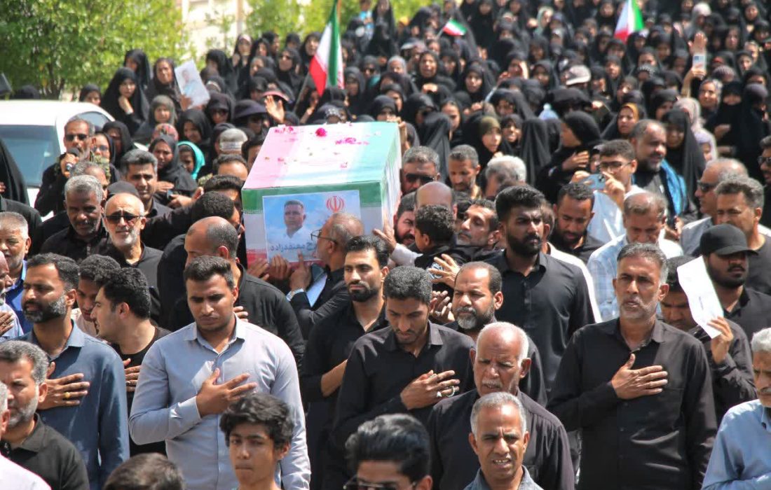 تشییع پیکر مطهر شهید معتقدزاده در رودان