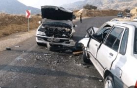 برخورد پژو ۴۰۵ و پراید در محور زیارتعلی ۶ مصدوم بر جای گذاشت