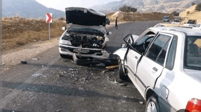 برخورد پژو ۴۰۵ و پراید در محور زیارتعلی ۶ مصدوم بر جای گذاشت