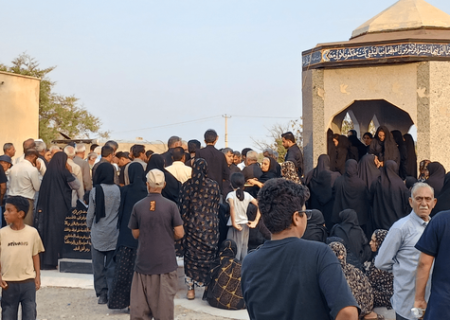 پدر شهید موسی اجدادزاده در کنار فرزند شهیدش آرام گرفت