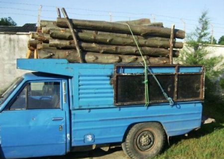 کشف یک تن و چهارصد کیلو چوب قاچاق توسط پلیس رودان